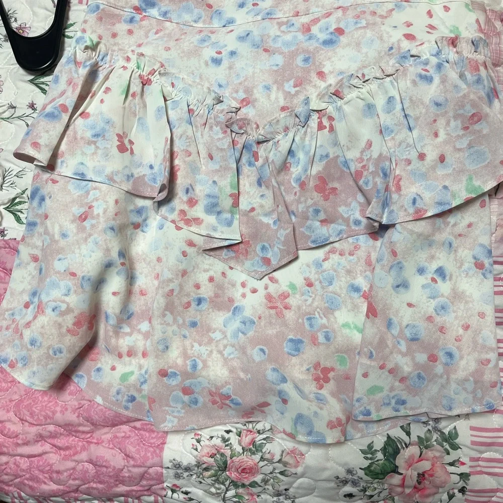 Floral Ruffle Skirt - Picture 1 of 2